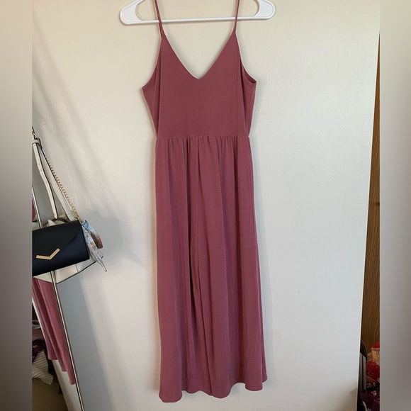 Sienna Sky Pink Spaghetti Strap wide leg Jumpsuit - Picture 2 of 10